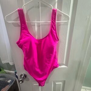 Hot Pink Cheeky One Piece